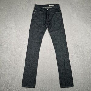 Gustin Jeans Mens 29x34 Black Selvedge Denim Casual Preppy Red Line Made in USA